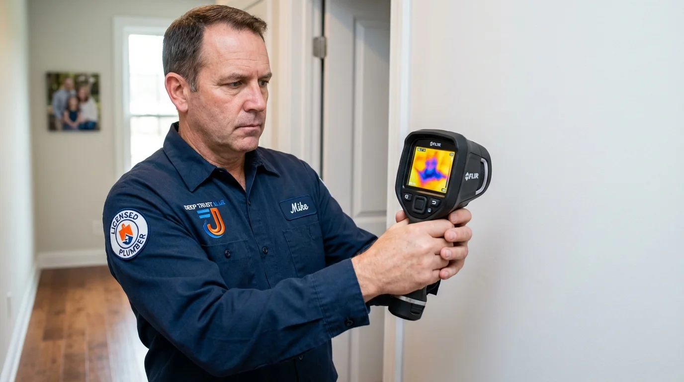 Thermal imaging leak detection by Johns Plumbing LLC in Lake Arrowhead